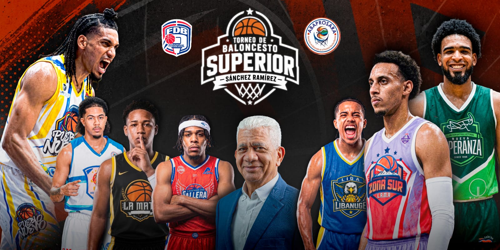 ABAPROSARA presenta oficialmente el Torneo de Baloncesto Superior con Refuerzos Sánchez Ramírez 2026